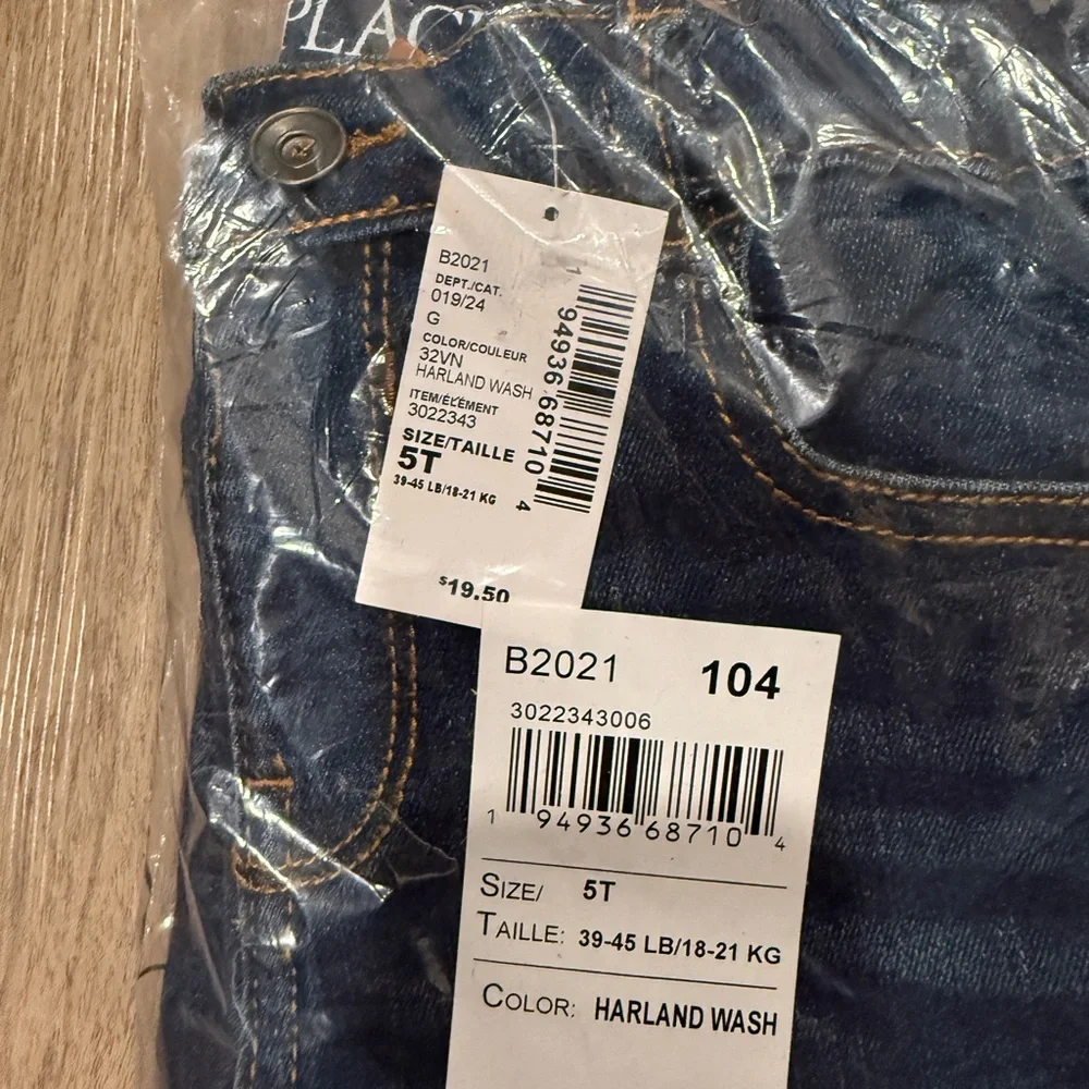 Children’s Place Straight Harland Wash Blue Jeans Size 5T NWT